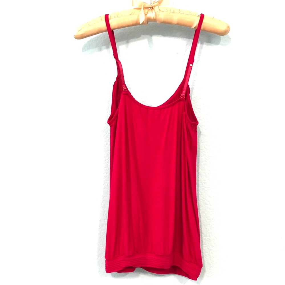 EXPRESS Pink Tank Spaghetti Rhinestone Adjustable - Picture 3 of 11